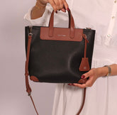 Black & Brown Tote Bag